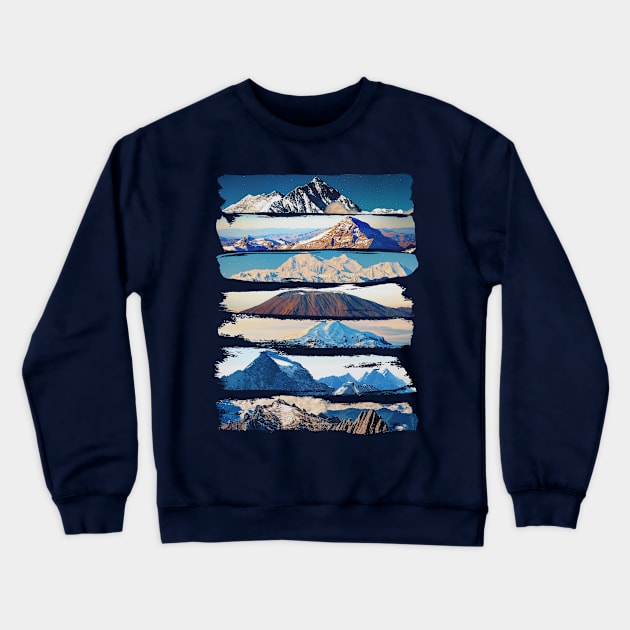 Seven Summits Crewneck Sweatshirt by bobyberto